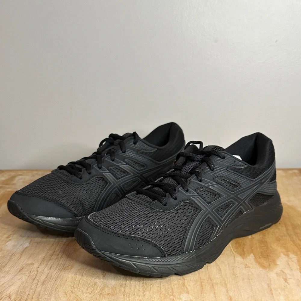 ASICS Men's Black Athletic Shoes size 8 - Picture 4 of 9